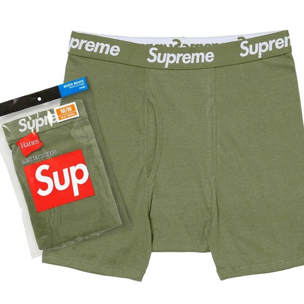 New✨Supreme Olive Green Boxer Briefs